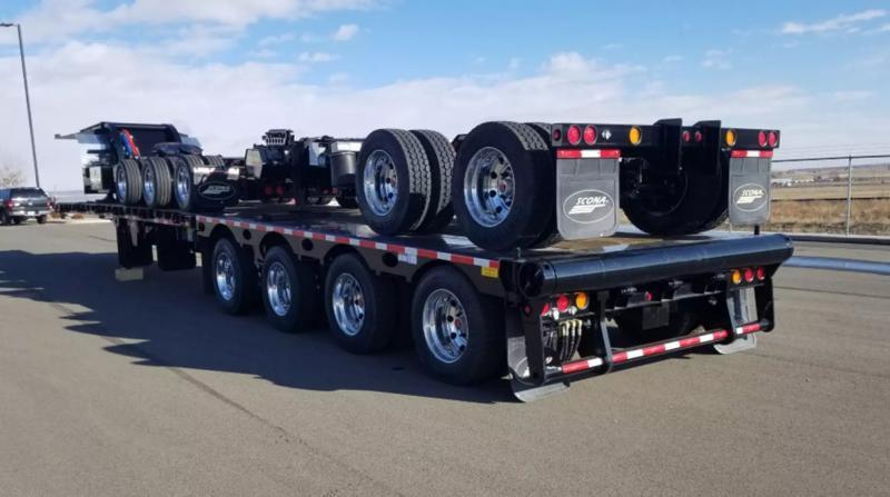 Lowboy trailer