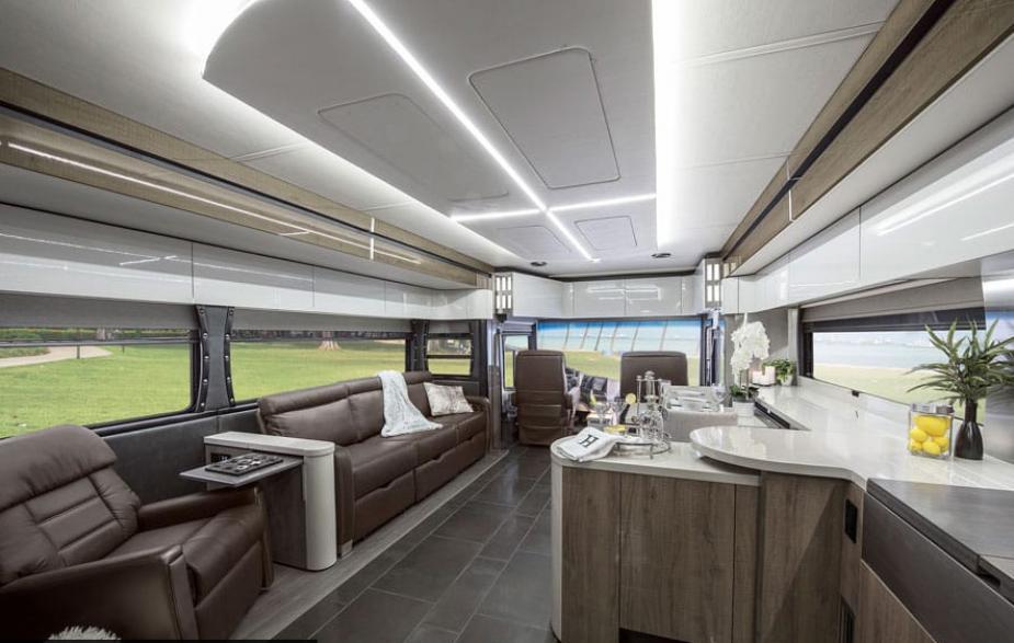 Interior of Winnebago Horizon