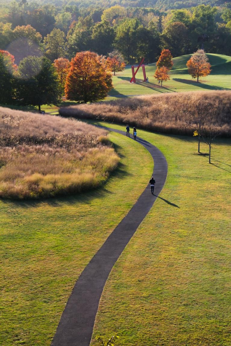 Sidewalk through Storm King Art Center