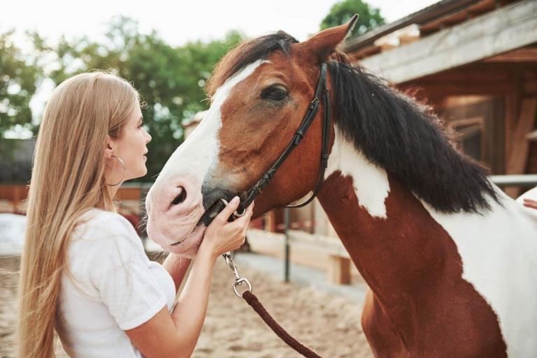 Woman with a horse