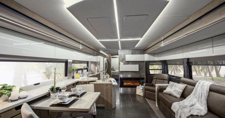 Interior of the 2020 Winnebago Horizon