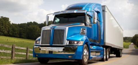 Blue Heavy Duty Truck