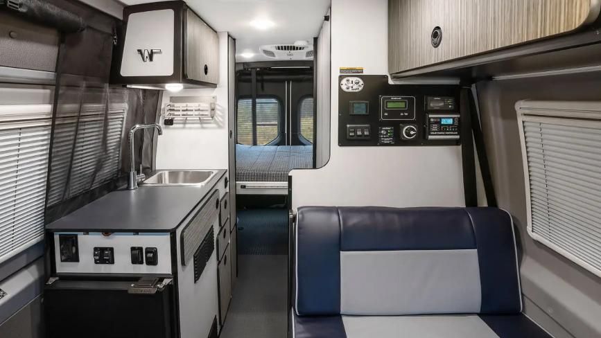 Interior view of the Winnebago Revel