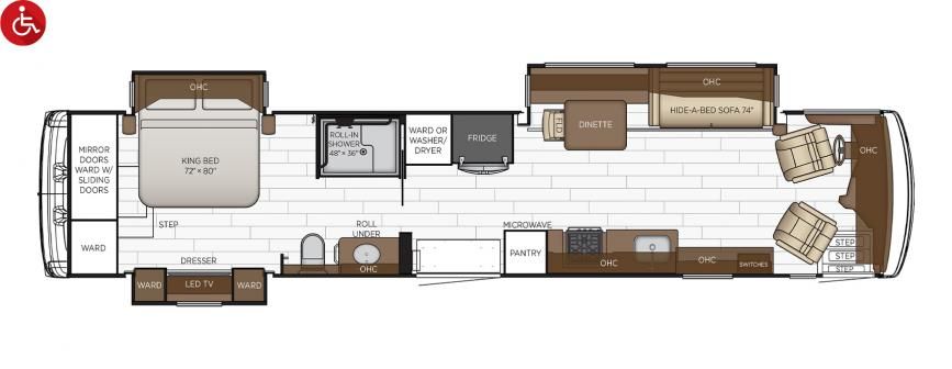 Wheelchair-accessible floor plan 4311