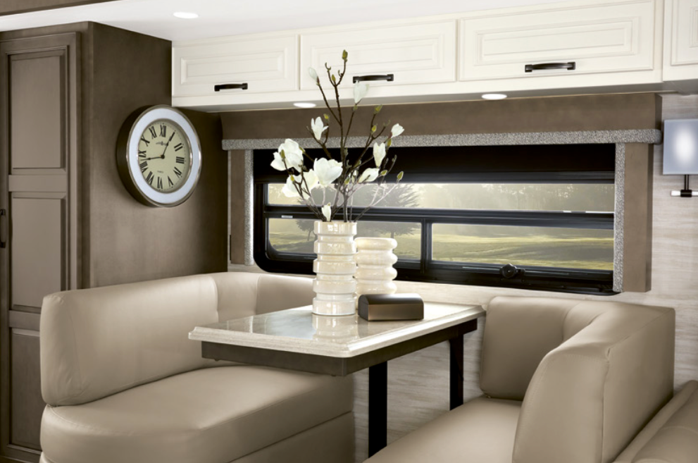 Dinette inside the 2025 Newmar Dutch Star