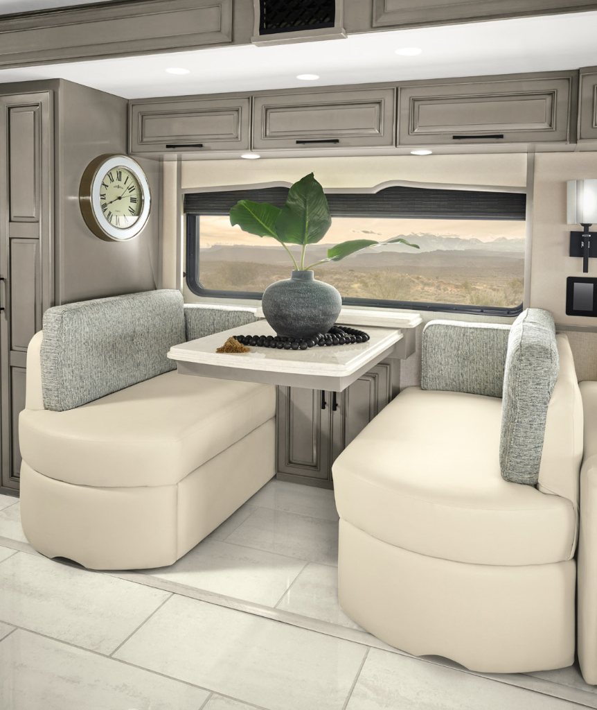 View of the 2025 London Aire&#039;s dinette