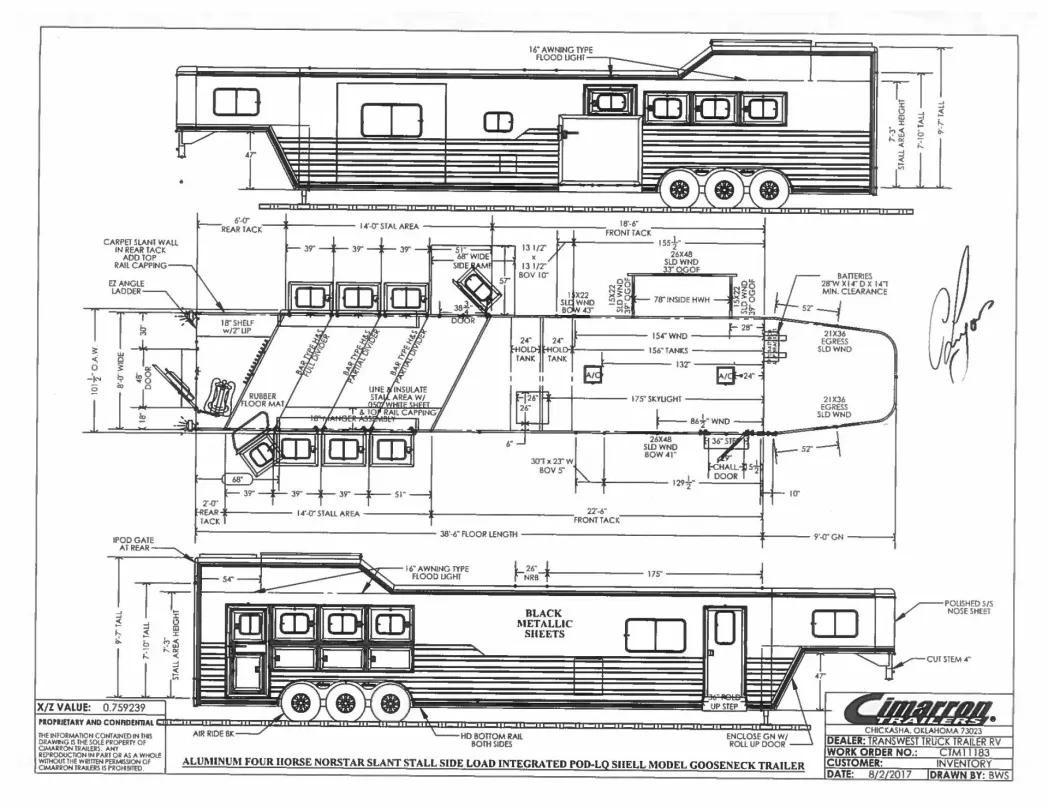 2018 Cimarron Norstar 4HLQ LQ 