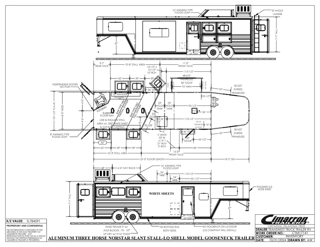 2025 Cimarron Norstar 3HLQ 