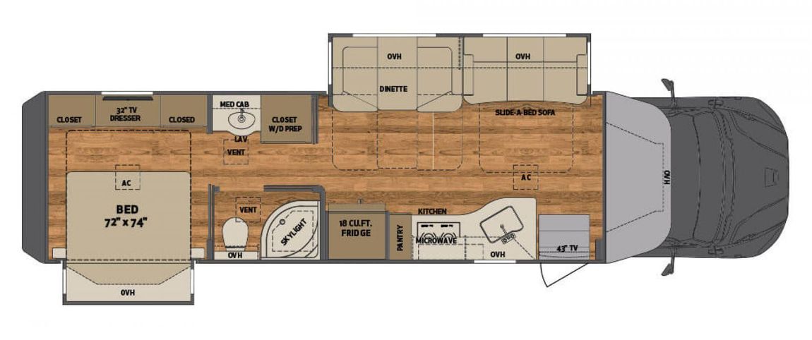 2023 Renegade Verona 2813 RV Floorplan