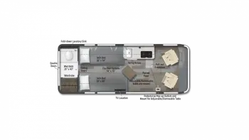 2023 Winnebago Travato 59K Floorplan