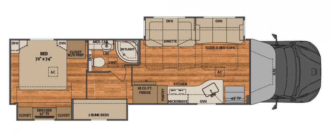 2023 Renegade Verona 380 FL RV Floorplan