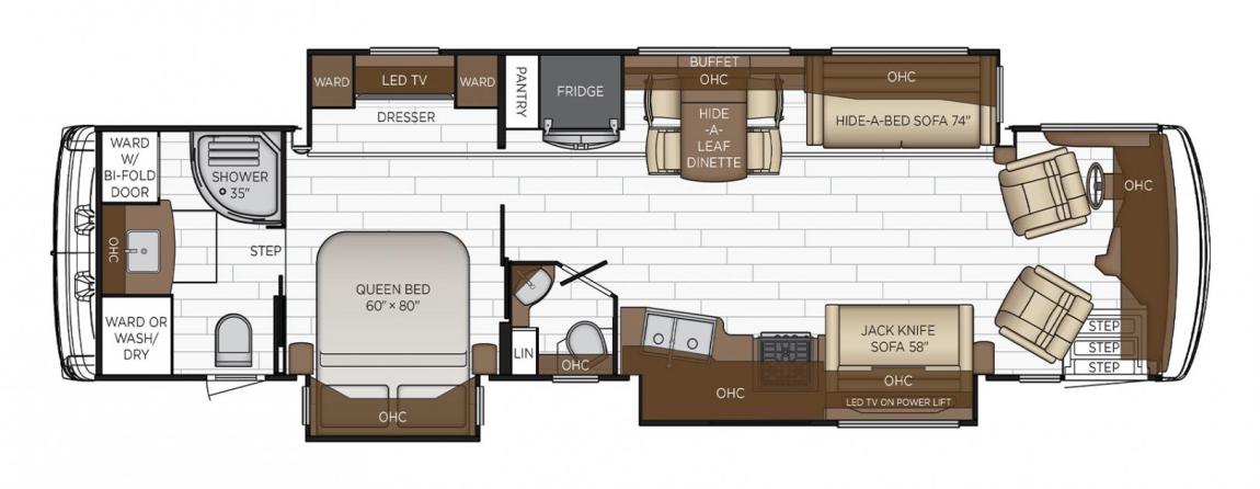 2023 Newmar Dutch Star 3736 RV Floorplan