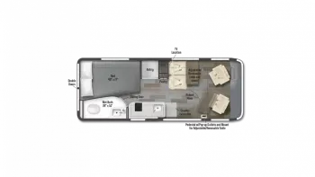 2023 Winnebago Travato 59GL Floorplan