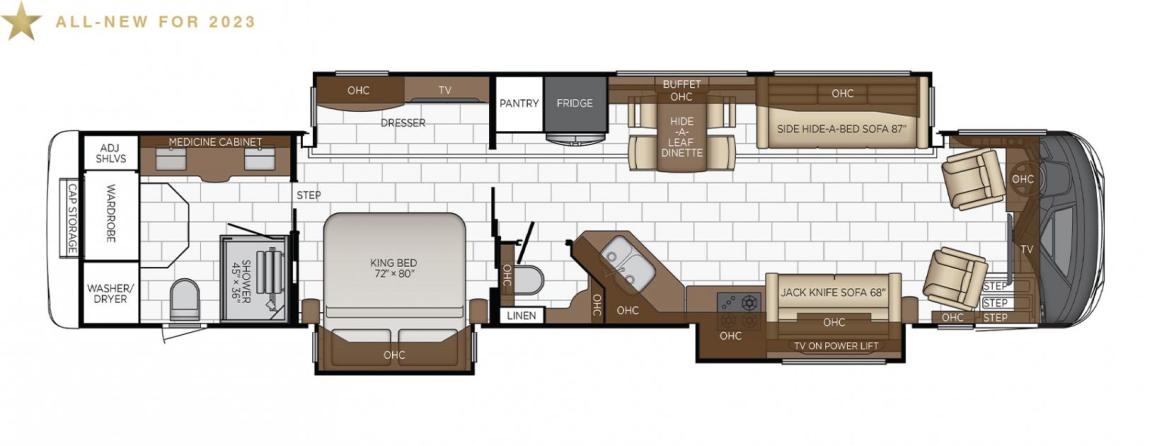 2023 Newmar Mountain Aire 39S RV Floorplan