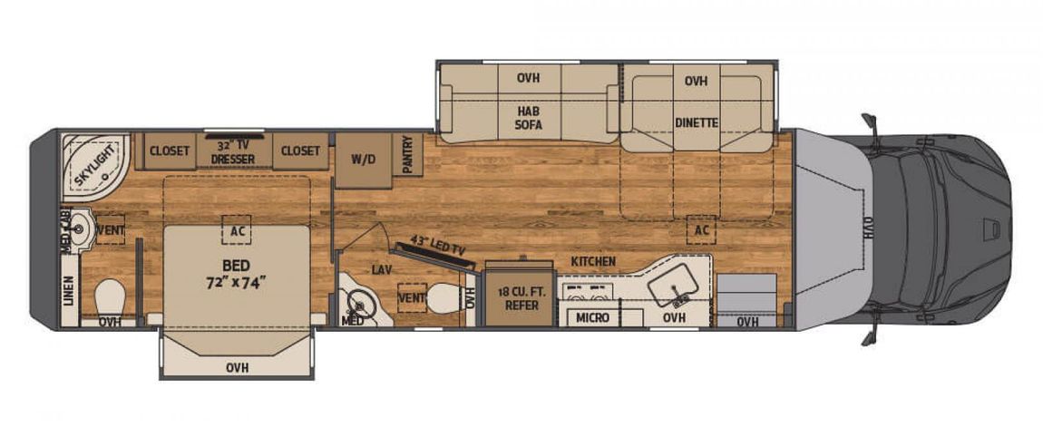 2023 Renegade Verona 40VRB RV Floorplan