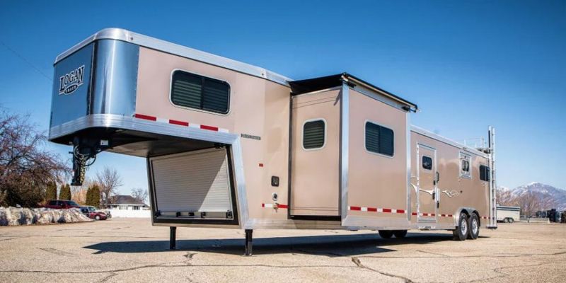 A Logan Coach horse trailer